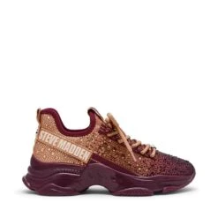 Steve Madden Mistica Trainer Dk Cherry Lacq