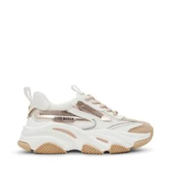 Steve Madden Possession E Trainer Cream Rose Gld