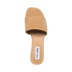 Steve Madden Blanche Slide Tan Nubuck -Steve Madden Shop BLANCHE TAN NUBUCK 06 web