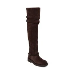 Steve Madden Brave Boot Brown Suede -Steve Madden Shop BRAVE BROWN SUEDE 02