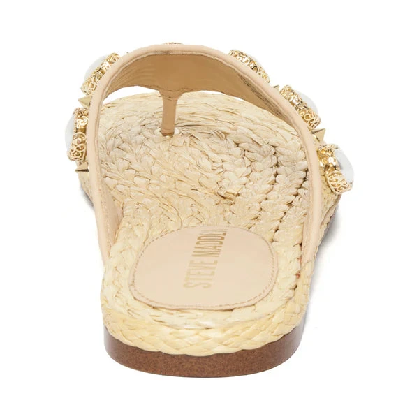 Steve Madden Cecca Slide Natural 6 Steve Madden Cecca Slide Natural - Image 4
