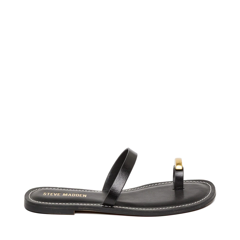 Steve Madden Copse Slide Black Leather 3 Steve Madden Copse Slide Black Leather