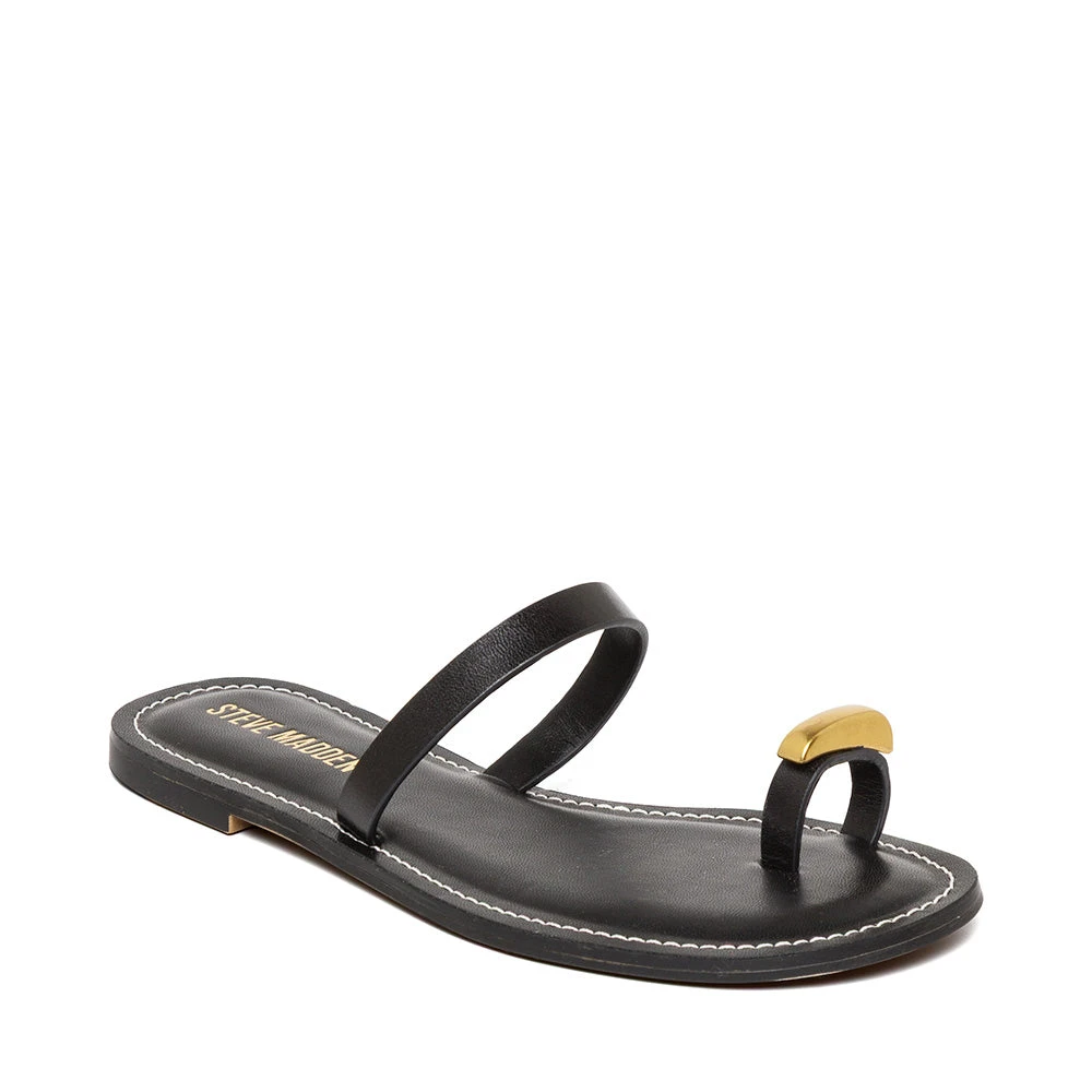 Steve Madden Copse Slide Black Leather 4 Steve Madden Copse Slide Black Leather - Image 2