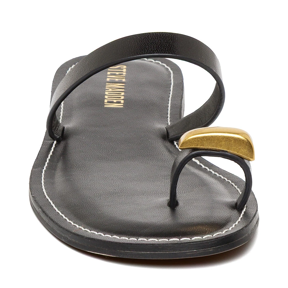 Steve Madden Copse Slide Black Leather 5 Steve Madden Copse Slide Black Leather - Image 3