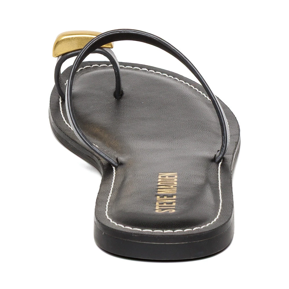 Steve Madden Copse Slide Black Leather 6 Steve Madden Copse Slide Black Leather - Image 4