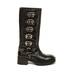 Steve Madden Brocks Boot Black Leather
