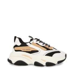 Steve Madden Possession E Trainer Blk Tan