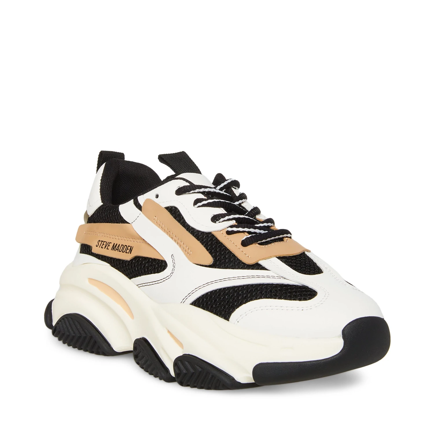 Steve Madden Possession E Trainer Blk Tan 4 Steve Madden Possession E Trainer Blk Tan - Image 2