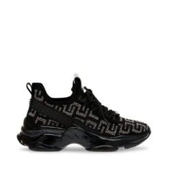 Steve Madden Maxout Trainer Black Silver