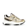 Steve Madden Medallist2 Trainer Grey Gold 1 Steve Madden Medallist2 Trainer Grey Gold -Steve Madden Shop SM11002326 04005 GGD 01