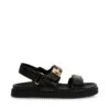 Steve Madden Mona Sandal Black Leather -Steve Madden Shop SM11002535 03001 017 01