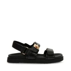 Steve Madden Mona Sandal Black Leather