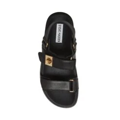 Steve Madden Mona Sandal Black Leather -Steve Madden Shop SM11002535 03001 017 05