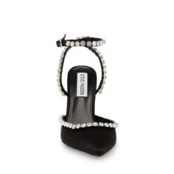 Steve Madden Vamper Sandal Black Satin -Steve Madden Shop SM11002577 04003 486 04