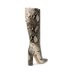 Steve Madden Ally Boot Lt Beige Snake -Steve Madden Shop SM11002627 02002 27J 06