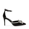 Steve Madden Lumiere Sandal Black Satin