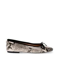 Steve Madden Blossoms Ballerina Lt Beige Snake