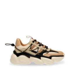 Steve Madden Spectator Trainer Khaki Black