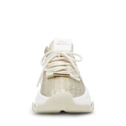 Steve Madden Project Sneaker White Gold 9 Steve Madden Project Sneaker White Gold -Steve Madden Shop SM11002975 04005 124 04