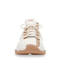 Steve Madden Project Sneaker Cream Gold -Steve Madden Shop SM11002975 04005 CG 04
