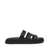 Steve Madden Missile Sandal Black Emboss -Steve Madden Shop SM11003028 02002 841 01
