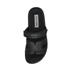 Steve Madden Missile Sandal Black Emboss -Steve Madden Shop SM11003028 02002 841 03