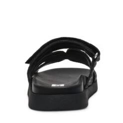 Steve Madden Missile Sandal Black Emboss -Steve Madden Shop SM11003028 02002 841 05