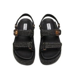 Steve Madden Millo Sandal Blk Raffia -Steve Madden Shop SM11003034 02002 00S 03 c0427b89 0876 45c9 a015 2548fdfc4bde