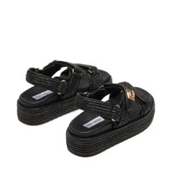 Steve Madden Millo Sandal Blk Raffia -Steve Madden Shop SM11003034 02002 00S 04 3cd826d8 851c 47ca b644 2b2ff85efcd1