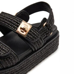 Steve Madden Millo Sandal Blk Raffia -Steve Madden Shop SM11003034 02002 00S 05 d86d3784 9b50 4391 8870 81e7574055fa
