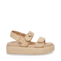 Steve Madden Millo Sandal Nat Raffia