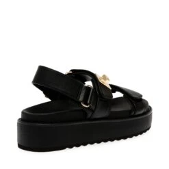 Steve Madden Bigmona Sandal Black Leather 1 -Steve Madden Shop SM11003034 03001 017 05 49736f9b d93e 4efd 926b 31d4fe8cfbae