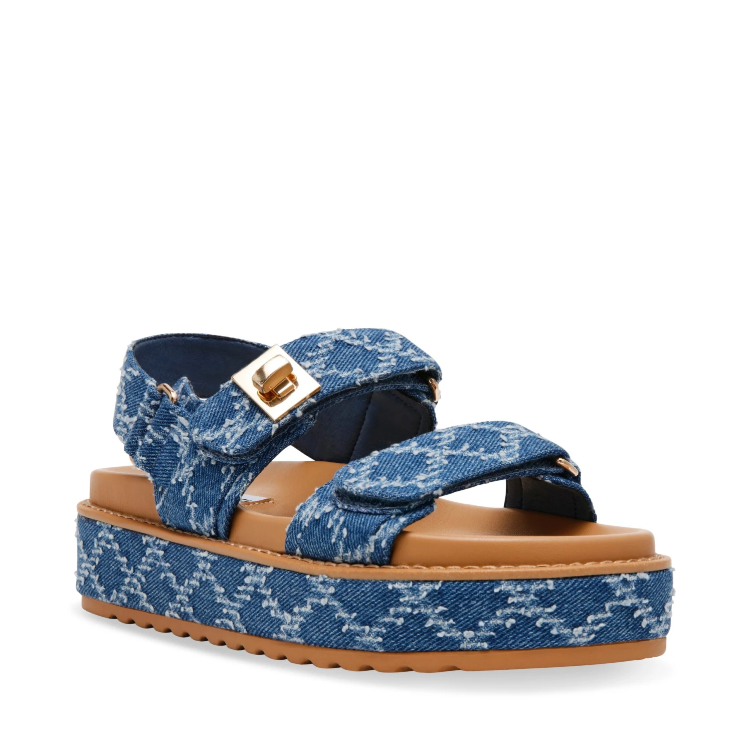 Steve Madden Bigmona Sandal Denim Multi 4 Steve Madden Bigmona Sandal Denim Multi - Image 2