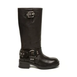 Steve Madden Beau Boot Black Leather