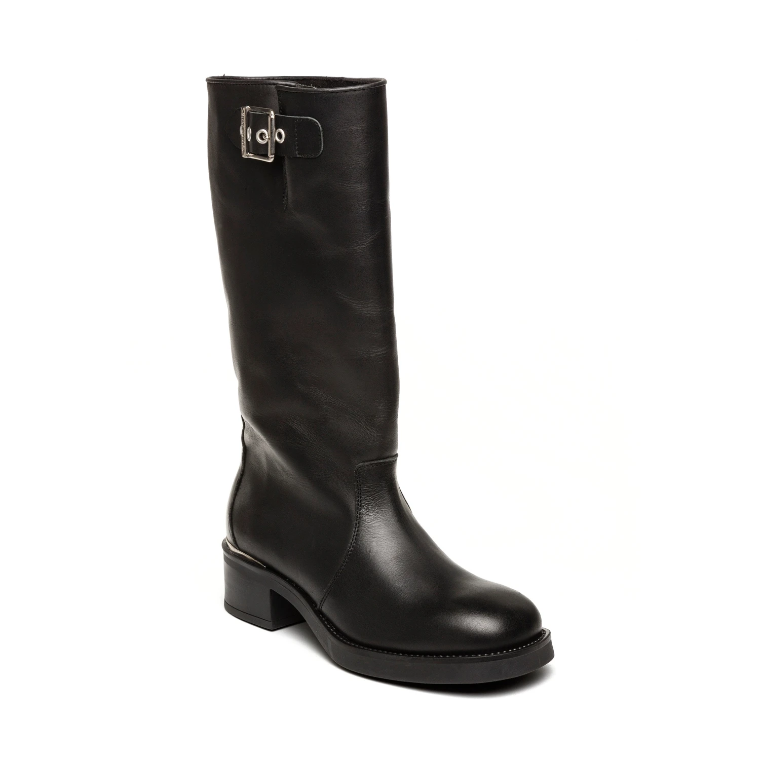 Steve Madden Bonna Boot Black Leather 4 Steve Madden Bonna Boot Black Leather - Image 2