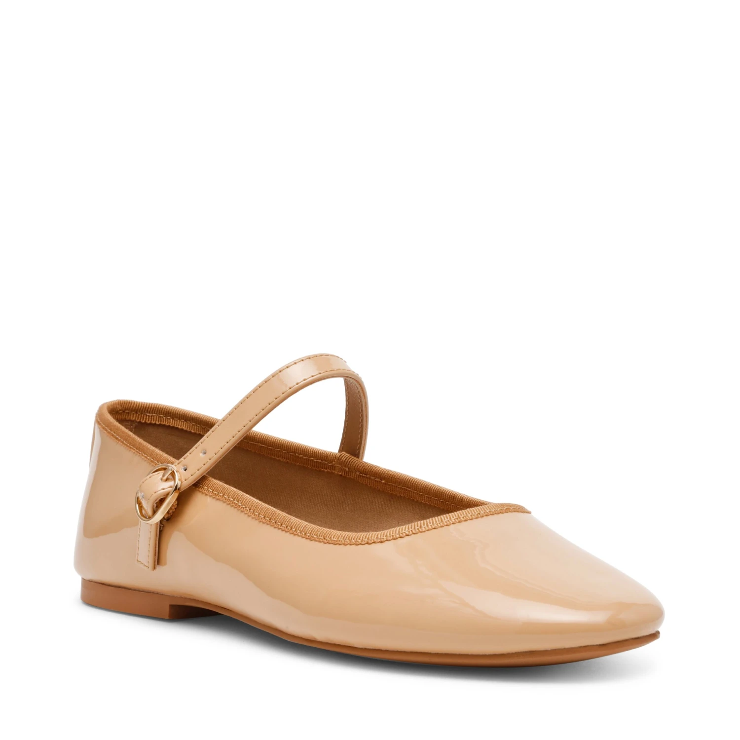 Steve Madden Vinetta Flat Shoe Natural Patent 4 Steve Madden Vinetta Flat Shoe Natural Patent - Image 2