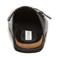 Steve Madden Evergreen Mules Black Leather -Steve Madden Shop SM11003242 03007 017 05