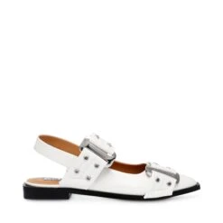 Steve Madden Grand Ave Sandals White Patent