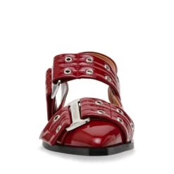 Steve Madden Grand Ave Sandals Wine Patent -Steve Madden Shop SM11003257 02002 WNP 04