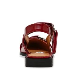 Steve Madden Grand Ave Sandals Wine Patent -Steve Madden Shop SM11003257 02002 WNP 05