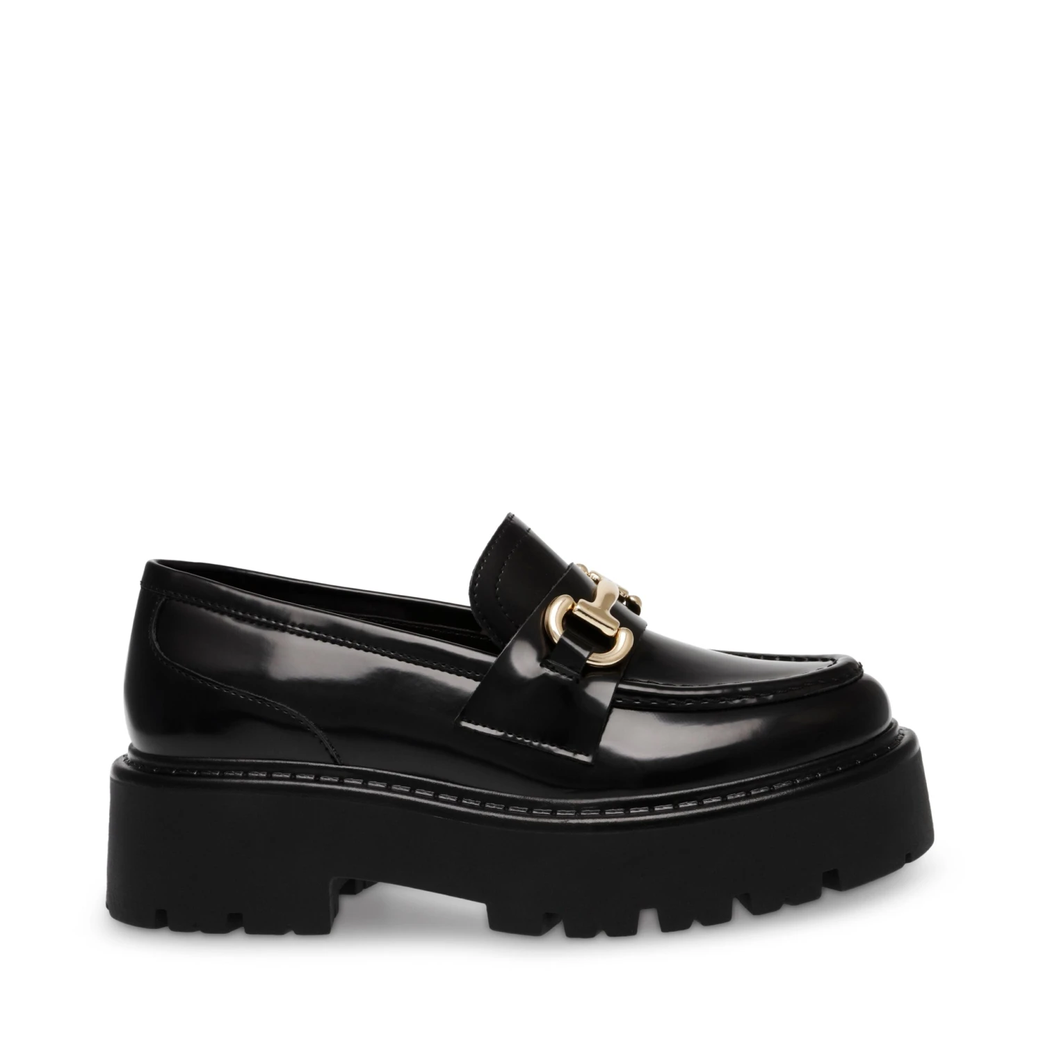 Steve Madden Occupy Loafers Blk Action Leather 3 Steve Madden Occupy Loafers Blk Action Leather