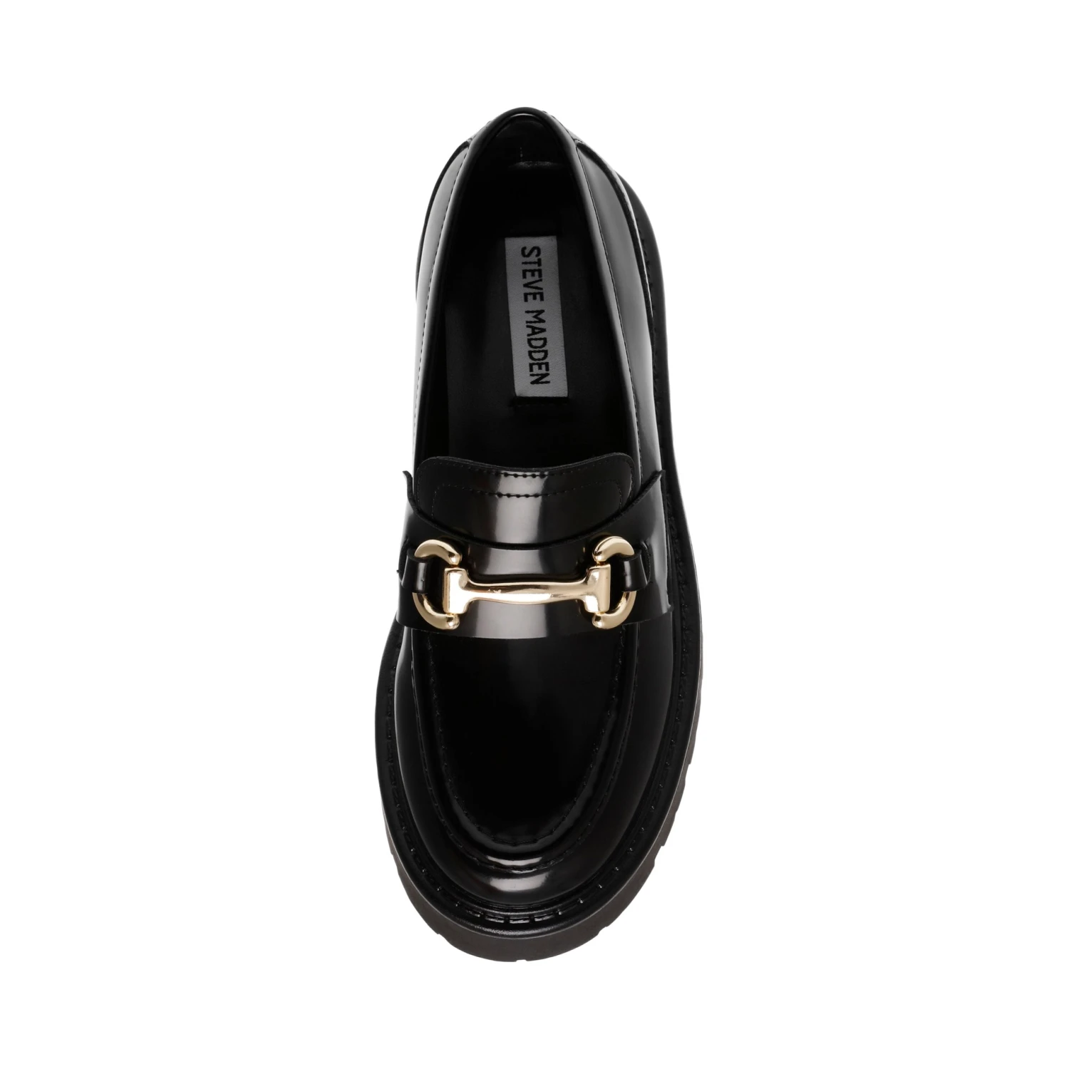 Steve Madden Occupy Loafers Blk Action Leather 8 Steve Madden Occupy Loafers Blk Action Leather - Image 6