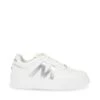 Steve Madden Jumpkick Trainer White Sil