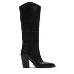 Steve Madden Bronty Boots Black Leather