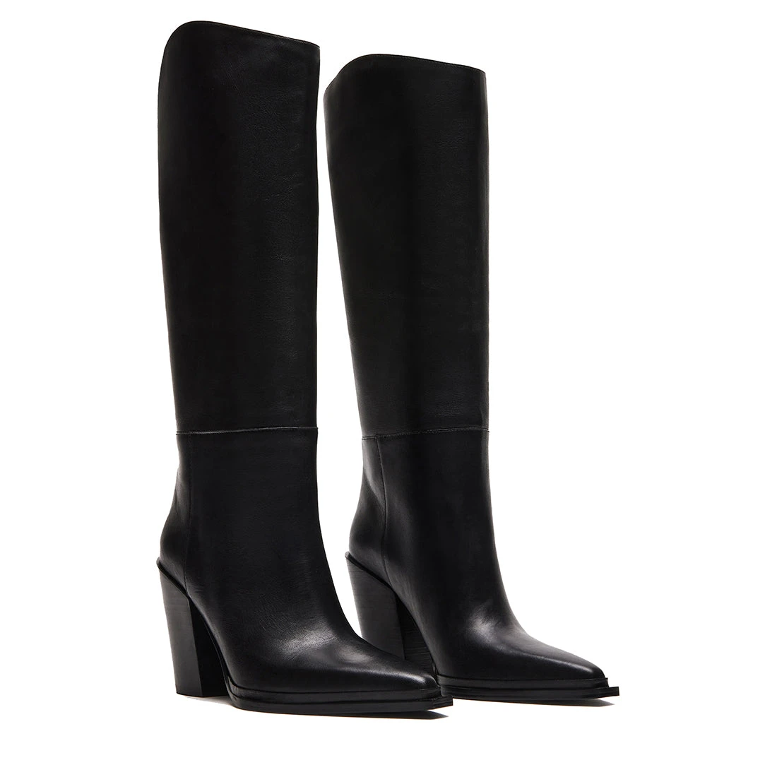 Steve Madden Bronty Boots Black Leather 4 Steve Madden Bronty Boots Black Leather - Image 2