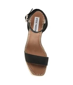 Steve Madden Cassie Sandals Black Leather -Steve Madden Shop SM11003372 03001 017 06