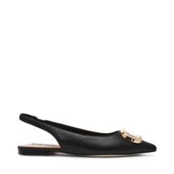 Steve Madden Isabelle Slingbacks Black Leather