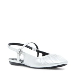 Steve Madden Garson Slingbacks Silver Leather -Steve Madden Shop SM11003387 03001 047 02