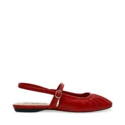 Steve Madden Garson Slingbacks Red Leather