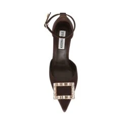 Steve Madden Accession Heeled Sandals Brown Satin -Steve Madden Shop SM11003442 04003 730 06